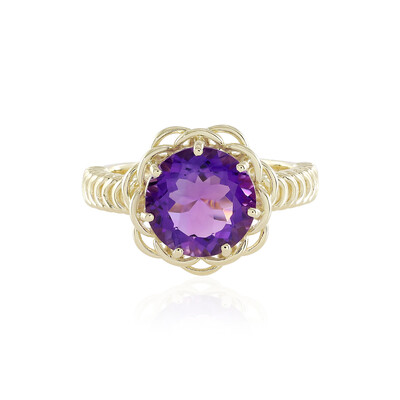 9K Uruguayan Amethyst Gold Ring (Ornaments by de Melo)