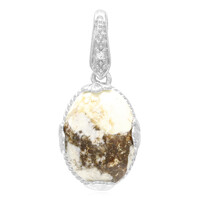 Magnesite Silver Pendant