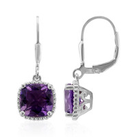 Amethyst Silver Earrings