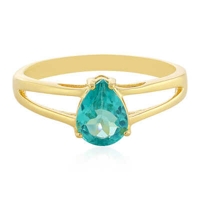 Blue Apatite Silver Ring