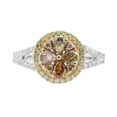 18K SI2 Fancy Diamond Gold Ring (CIRARI)