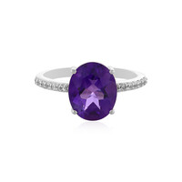 Siberian Amethyst Silver Ring