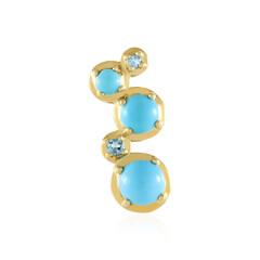 Sleeping Beauty Turquoise Silver Pendant