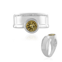 Yellow Beryl Silver Ring (de Melo)