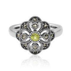 Yellow Sapphire Silver Ring