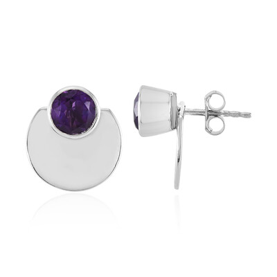 Siberian Amethyst Silver Earrings (de Melo)