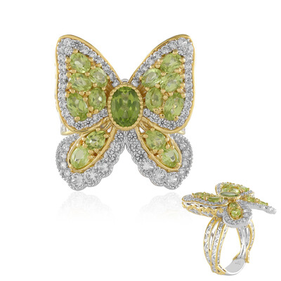 Peridot Silver Ring (Gems en Vogue)