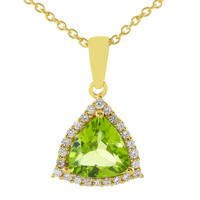 Peridot Silver Necklace