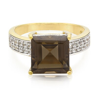 Smoky Quartz Silver Ring