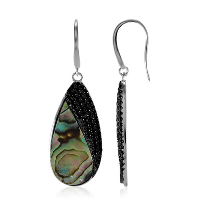 Abalone Shell Silver Earrings