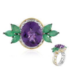Amethyst Silver Ring (Gems en Vogue)