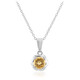 Citrine Silver Necklace