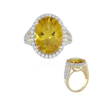 9K Golden Apatite Gold Ring