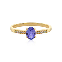 9K Unheated Tanzanite Gold Ring