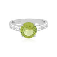 Peridot Silver Ring (Adela Silber)
