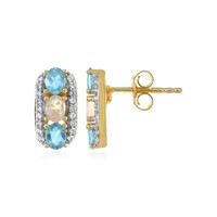 Welo Opal Silver Earrings