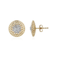 9K I1 (I) Diamond Gold Earrings (Ornaments by de Melo)