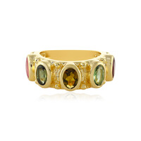 Fancy Tourmaline Silver Ring