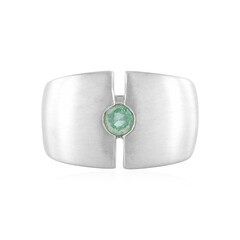 Russian Emerald Silver Ring (de Melo)