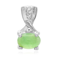 Imperial Chrysoprase Silver Pendant