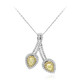14K SI2 Yellow Diamond Gold Necklace (CIRARI)