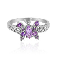 Rose de France Amethyst Silver Ring