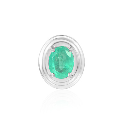 Colombian Emerald Silver Pendant (MONOSONO COLLECTION)