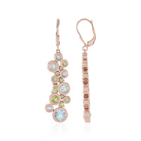 Sky Blue Topaz Silver Earrings (KM by Juwelo)