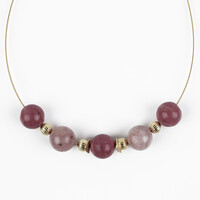 Rhodonite Silver Necklace