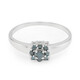 Fancy Diamond Silver Ring