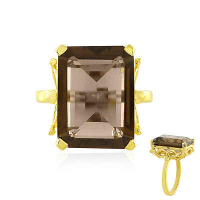 Smoky Quartz Silver Ring