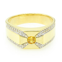 Mandarin Garnet Silver Ring