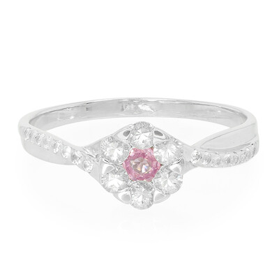 Unheated Ceylon Purple Sapphire Silver Ring