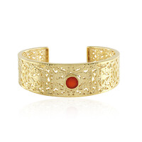 Red Onyx Brass Bangle (Juwelo Style)