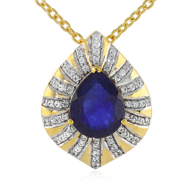 Madagascar Blue Sapphire Silver Necklace
