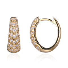 White Topaz Silver Earrings