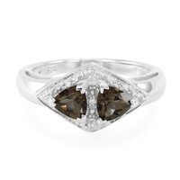 Smoky Quartz Silver Ring