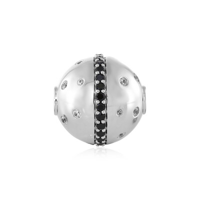 Black Spinel Silver Pendant (MONOSONO COLLECTION)
