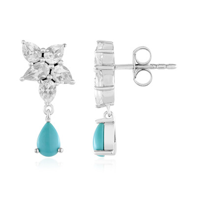 Sleeping Beauty Turquoise Silver Earrings (de Melo)