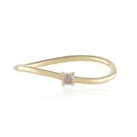 18K SI2 Champagne Diamond Gold Ring