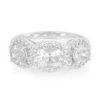 Petalite Silver Ring