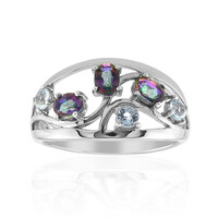 Mystic Quartz Silver Ring