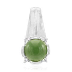 Imperial Chrysoprase Silver Pendant