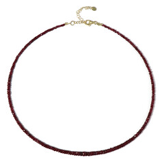 Tanzanian Ruby Silver Necklace