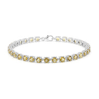 Honey Quartz Silver Bracelet