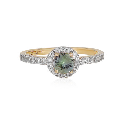 9K Green Tanzanite Gold Ring