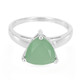 Green Chalcedony Silver Ring