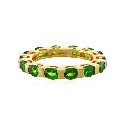 Russian Diopside Silver Ring