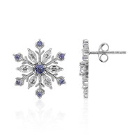White Topaz Silver Earrings