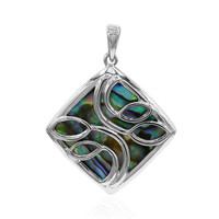 Abalone Shell Silver Pendant